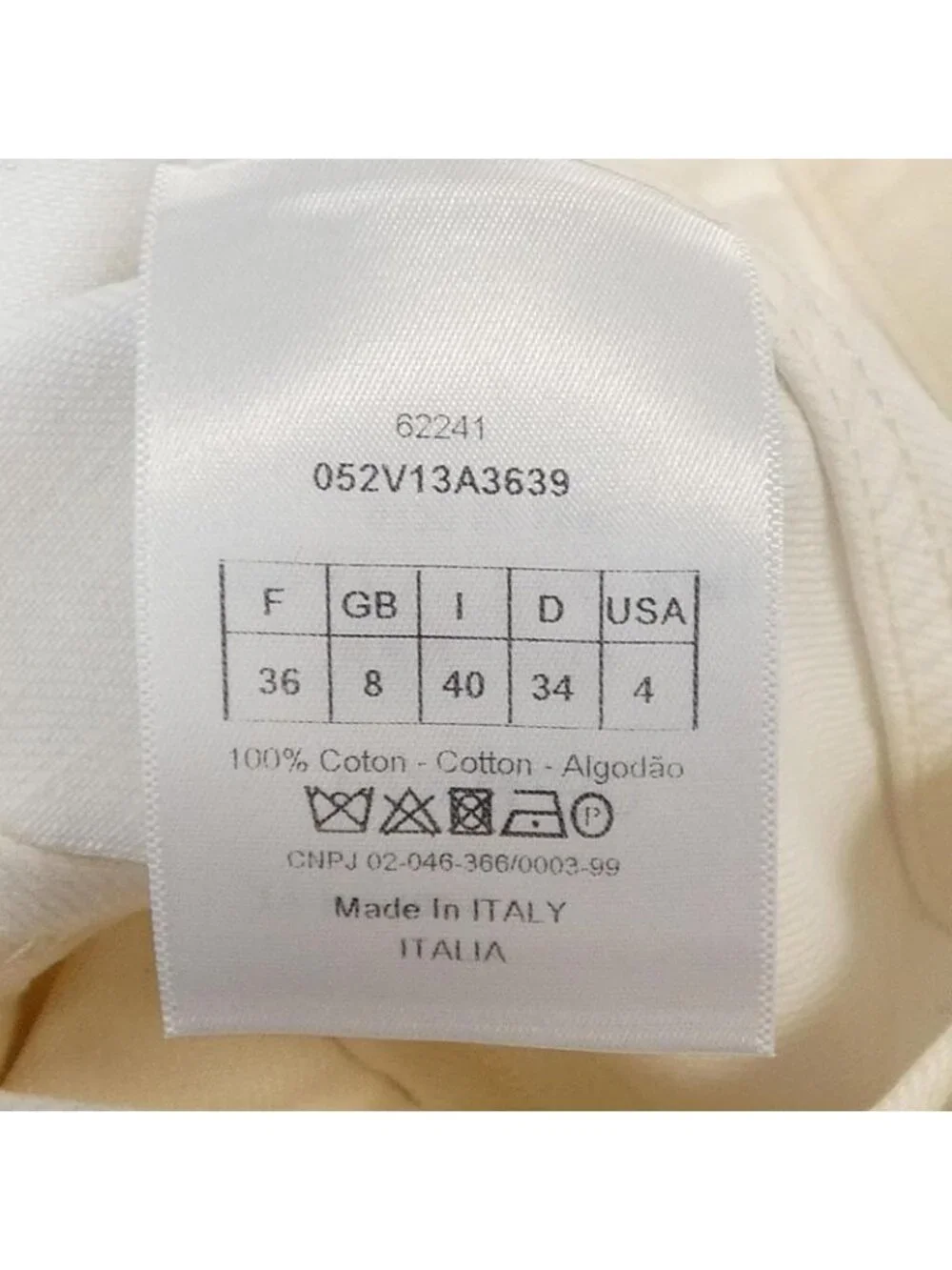 Dior Denim Jacket White 40 Beige Transparency